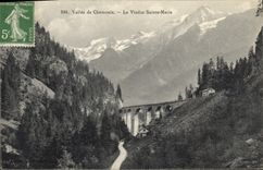 CPA Vallee de Chamonix Le Viaduc Sainte Marie 