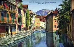CPA Annecy La Venise Savoyarde Quai de L'Ile 