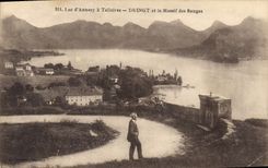 CPA Lac d'Annecy a Talloires Duingt et le Massif des Bauges 