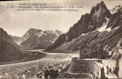 CPA Massif du Mont Blanc Chamonix Mer de Glace et Chemin de fer du Montenvers Les Grandes Jorasses C