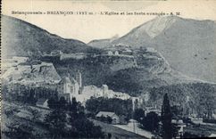 CPA Brianconnais Briancon L'Eglise et les forts avances 