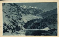 CPA Briancon en Hiver Hautes Alpes Pont Asfeld Fort des Salettes le Chaberton 