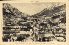 CPA Les Alpes Briancon Vue generale Ville la Plus elevee d'Europe 