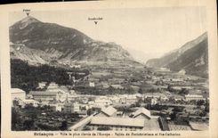 CPA Briancon Ville la Plus elevee de l'Europe Valle de Fontchristiane et Ste Catherine 