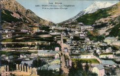 CPA Les Alpes Briancon Vue generale Ville la plus elevee d'Europe 