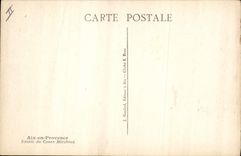 CPA Aix en Provence Entree du Cours Mirabeau 