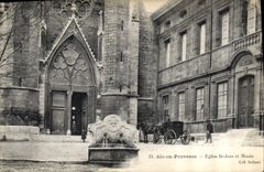 CPA Aix en Provence Eglise Saint Jean et Musee 