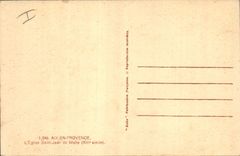 CPA Aix en Provence L'Eglise Saint Jean de Malte 