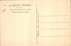 CPA Aix en Provence B du R Eglise Saint Jean de Malte 