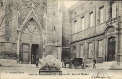 CPA Aix en Provence Eglise Jean & Musee 