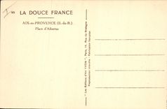 CPA Aix en Provence B du R Place d'Albertas 