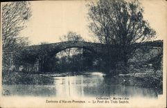 CPA Environs d'Aix en Provence Le Pont des Trois Sautets 