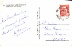 CPA Environs d'Aix en Provence Le Pont des Trois Sautets 