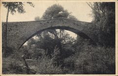 CPA Environs d'Aix en Provence Pont des Trios Sautets 