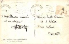 CPA Environs d'Aix en Provence Le Pont des Trois Sautets 