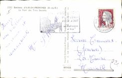 CPA Environs d'Aix en Provence B du R Le Pont des Trois Sautets 