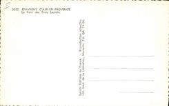 CPA Environs d'Aix en Provence Le Pont des Trois Sautets 