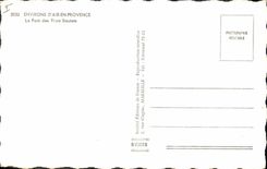 CPA Environs d'Aix en Provence Le Pont des Trois Sautets 