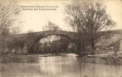 CPA Environs d'Aix en Provence Le Pont des Trois Sautets 