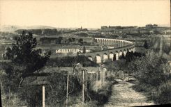 CPA Aix en Provence Viaduc du Coton Rouge Arc de Meyran 