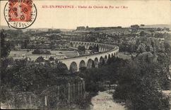 CPA Aix en Provence Viaduc du Chemin de Fer sur l'Arc 