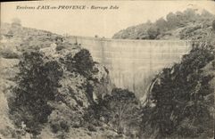 CPA Environs d'Aix en Provence Barrage Zola 