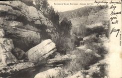 CPA Environs d'Aix en Provence Gorges de l'Arc 