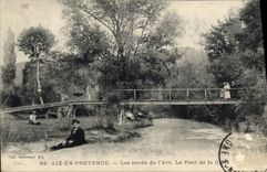 CPA Aix en Provence Les bords de l'Arc Le Pont 