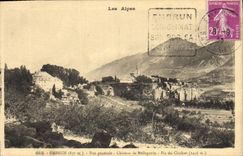 CPA Embrun Vue generale Chateau de Bellegarde Pic du Clocher 
