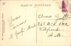 CPA Col du Lautaret Au fond la route en lacets du Col du Galibier 