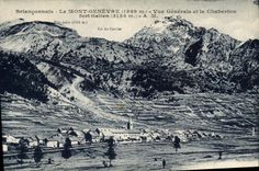 CPA Brianconnais Le Mont Genevre Vue Generale et le Chaberton fort Italien 