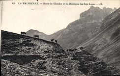 CPA La Maurienne Route du Glandon et la Montagne des Sept Laux 