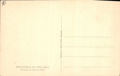 CPA Briancon en hiver Htes Alpes Fontaine du Pied de Ville 