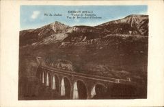 CPA Embrun Plc du Clocher Viaduc de Bramafan Vue de St Andre d'Embrun 