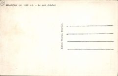 CPA Fort italien le Chaberton Briancon Le pont d'Asfeld 