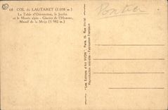 CPA Col du Lautaret La Table d'Orientation le Jardin et le Musee alpin Glacier de l'Homme Massif de 