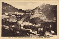 CPA Route des Alpes Dauphine Briancon L'Eglise et les Forts avances 
