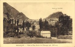 CPA Briancon Ville la Plus elevee de l'Europe 