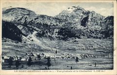 CPA Le Mont Genevre Vue generale et le Chamberton 