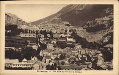 CPA Ste Catherine et Briancon Ville la plus elevee de l'Europe 