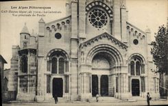 CPA Gap Clocher et Porche de la Cathedrale 