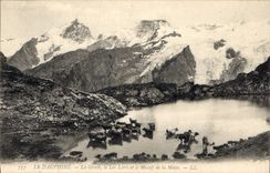 CPA Dauphine La Grave La Meije vue des Terrasses 