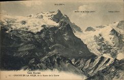 CPA Vallee du Queyras Le Viso Au premier plan Roche Taillante 