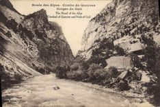 CPA Routes des Alpes Combe du Queyras Gorges du Guil 