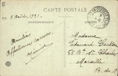 CPA Les Alpes Vallee du Queyras Le Viso Au premier plan Roche Taillante 