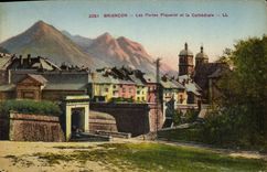 CPA Briancon Les Portes Piquerol et la Cathedrale 