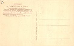 CPA Briancon Le Pont d'Asfeld sur la Durance 