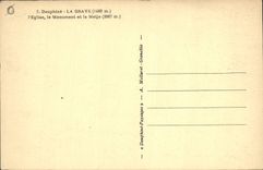 CPA Dauphine La Grave l'Eglise le Monument et la Meije 