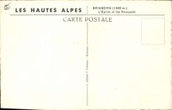 CPA Briancon L'Eglise et les Remparts 