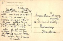 CPA Le Brianconnais Artisique Parc et Panorama de l'Hotel des Neiges 